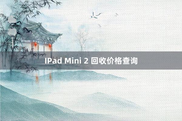 IPad Mini 2 回收价格查询